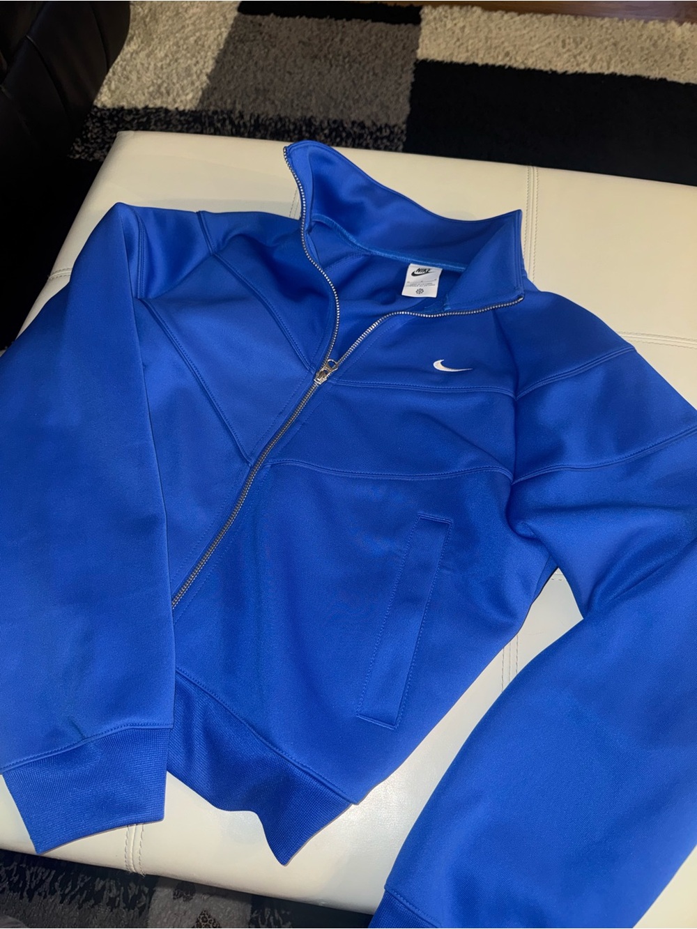 Nike Royal Blue Full-Zip Bomber Jacket